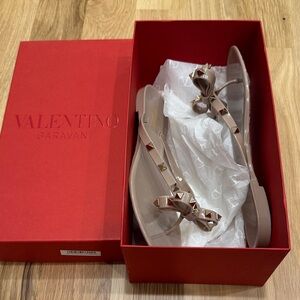 Valentino Garavani Nude Studded Sandals